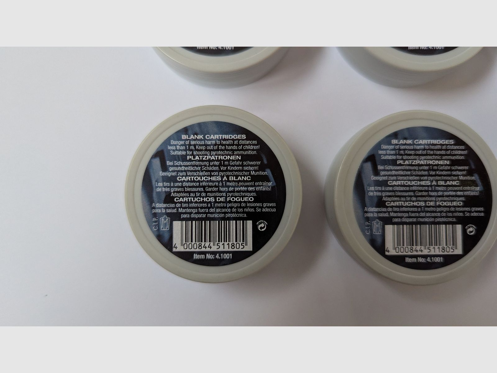 Platzpatronen Kaliber 6 mm Flobert 600 Schuss Walther