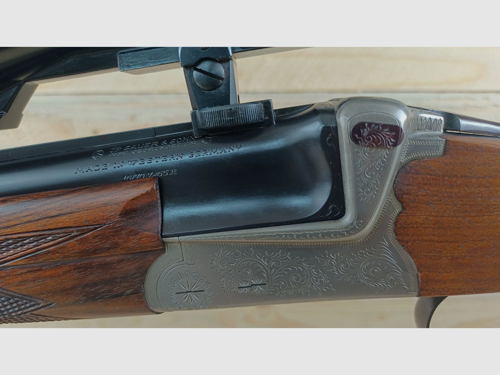 Sauer & Sohn BBF 54, Sauer 54, Kal. 7x65R; 16/70 *im Bestzustand mit Zeiss Optik*