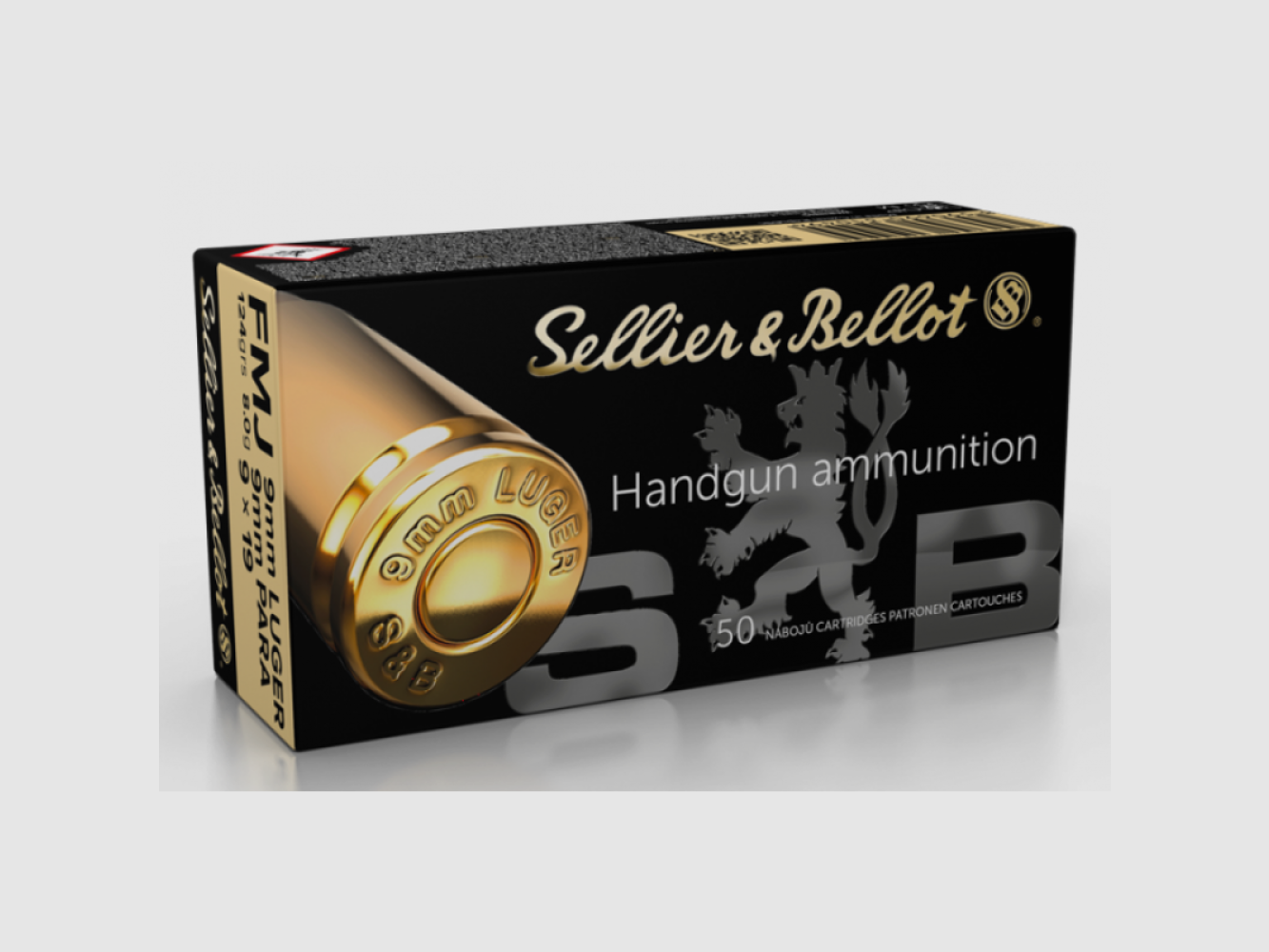 9mm Para S&B FMJ 124gr VE50