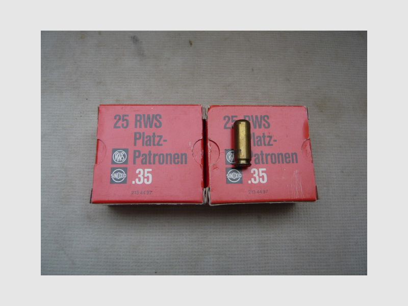 Blank cartridges cal. .35 RWS