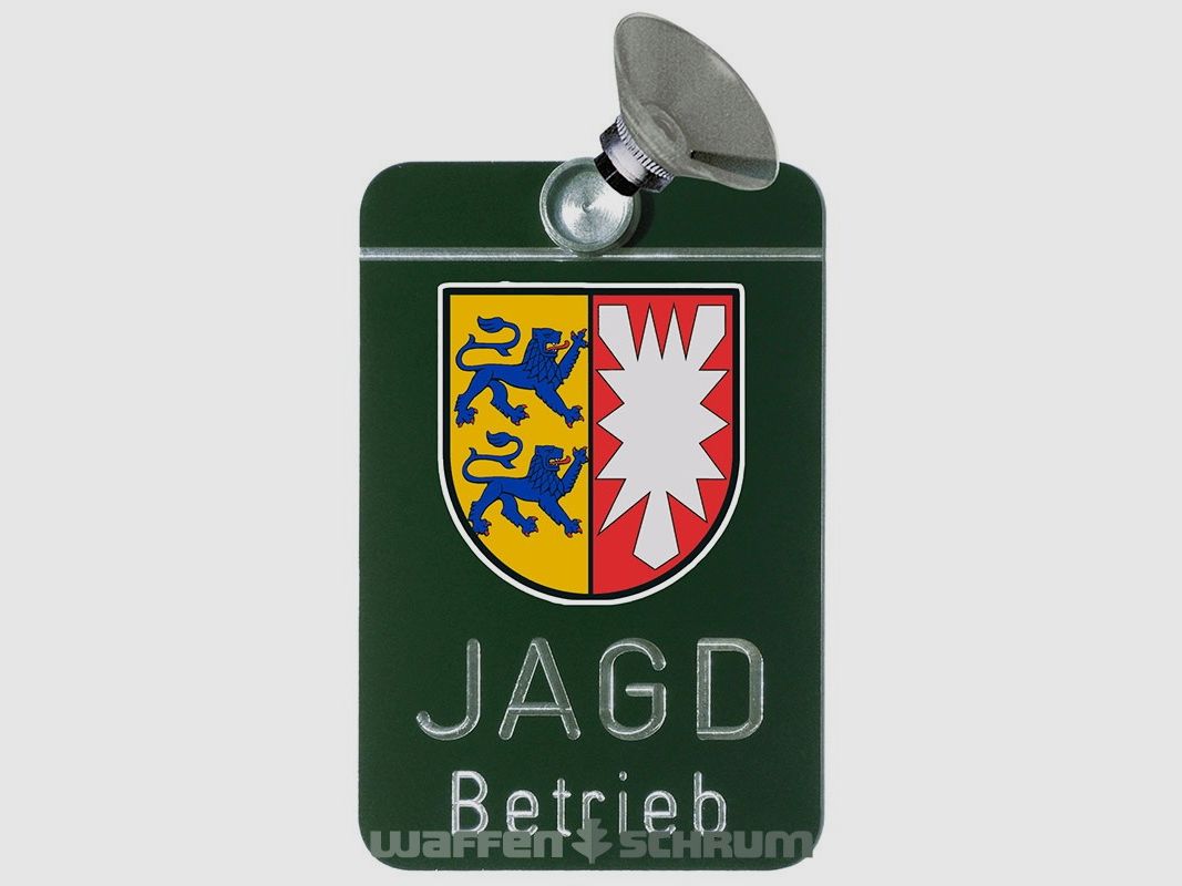 AKAH Autoschild - Jagdbetrieb Aluminium Schleswig-Holstein