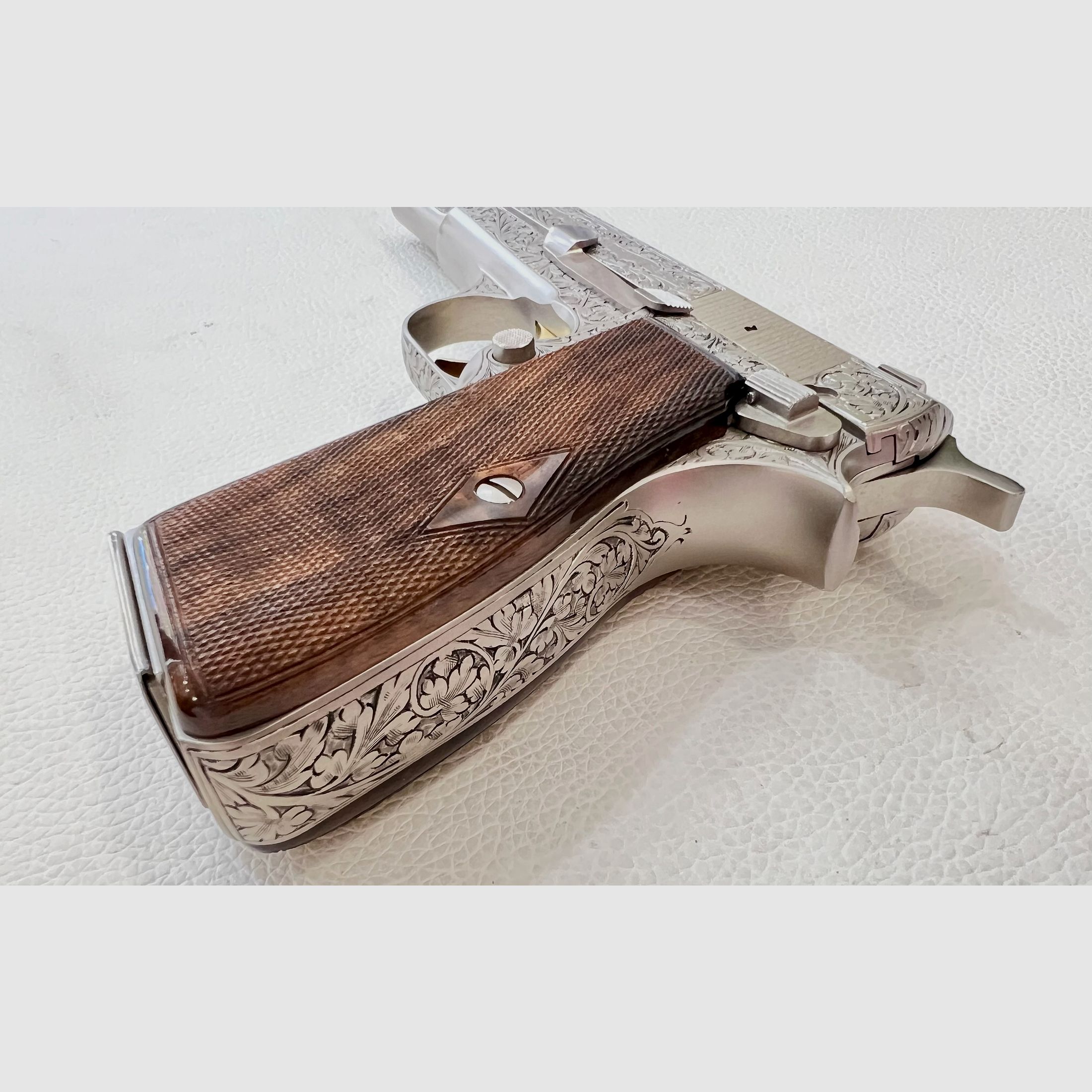 FN BROWNING HIGH POWER RENAISSANCE SILVER JMB CUSTOM - 7,65 PARA, Bild 5 von 9