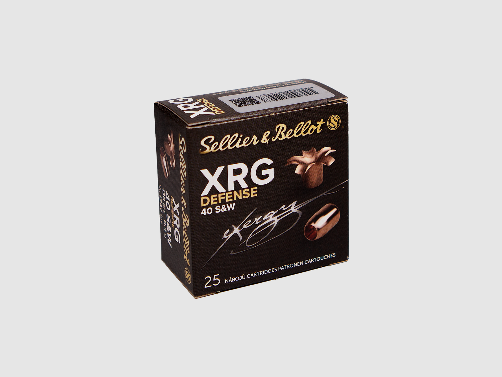 Sellier & Bellot Pistol Ammunition XRG Defence .40 S&W 8.4g eXergy Defense