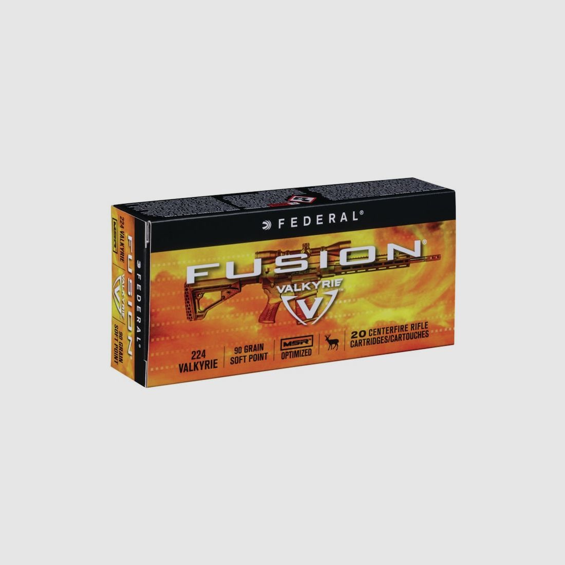 Federal Fusion .224 Valkyrie 90GR JSP 20 Patronen