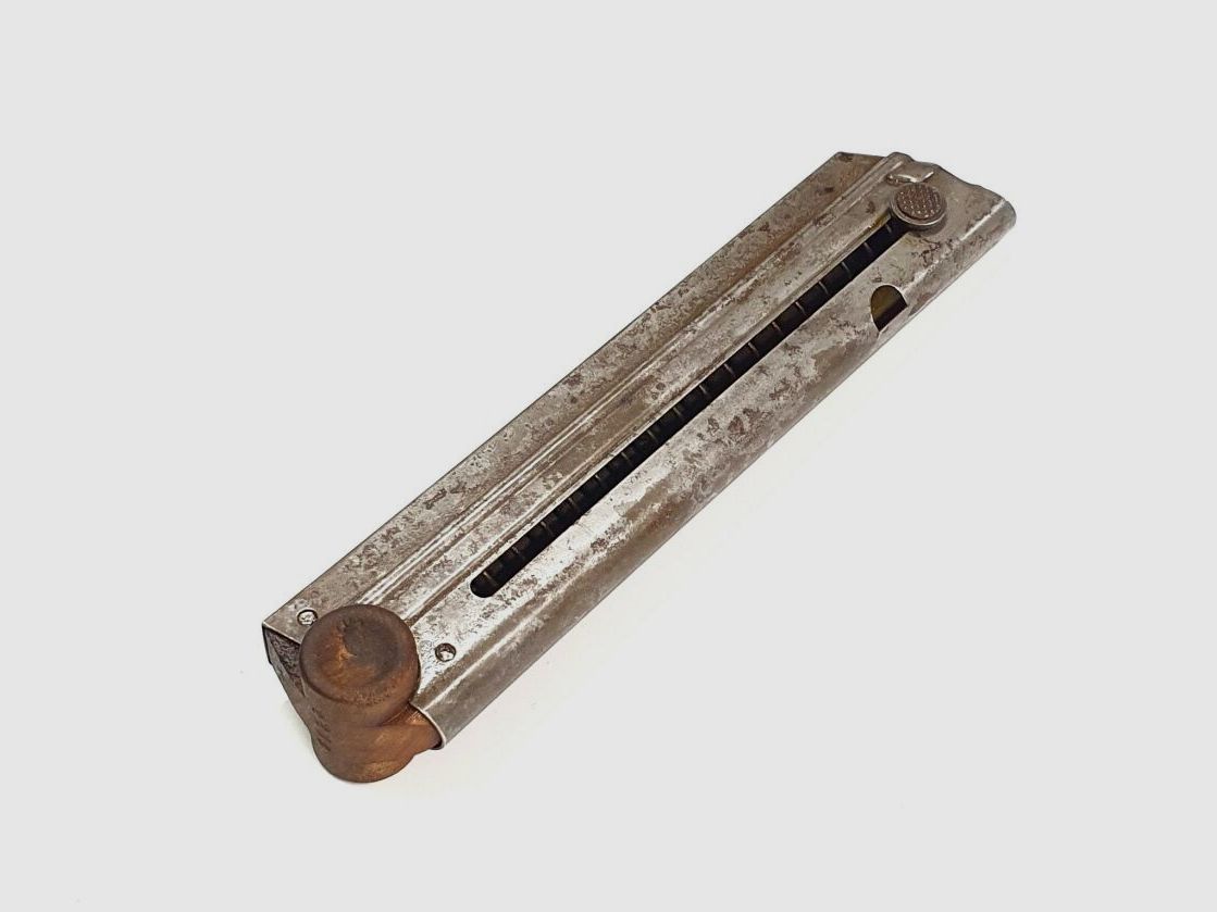 original 1. Weltkriegs Magazin für P08 Ordonnanzpistole, 9mm Luger 1.WK / 1. WW