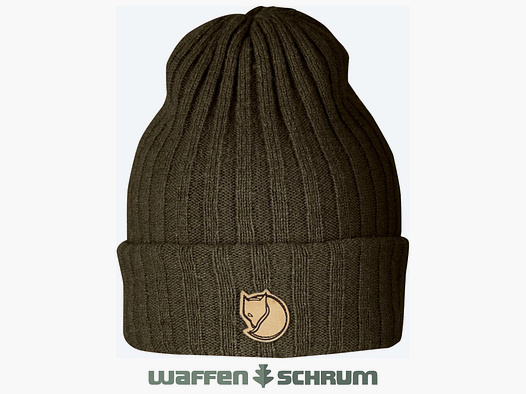 Fjällräven Strickmütze Byron Hat Dark Olive