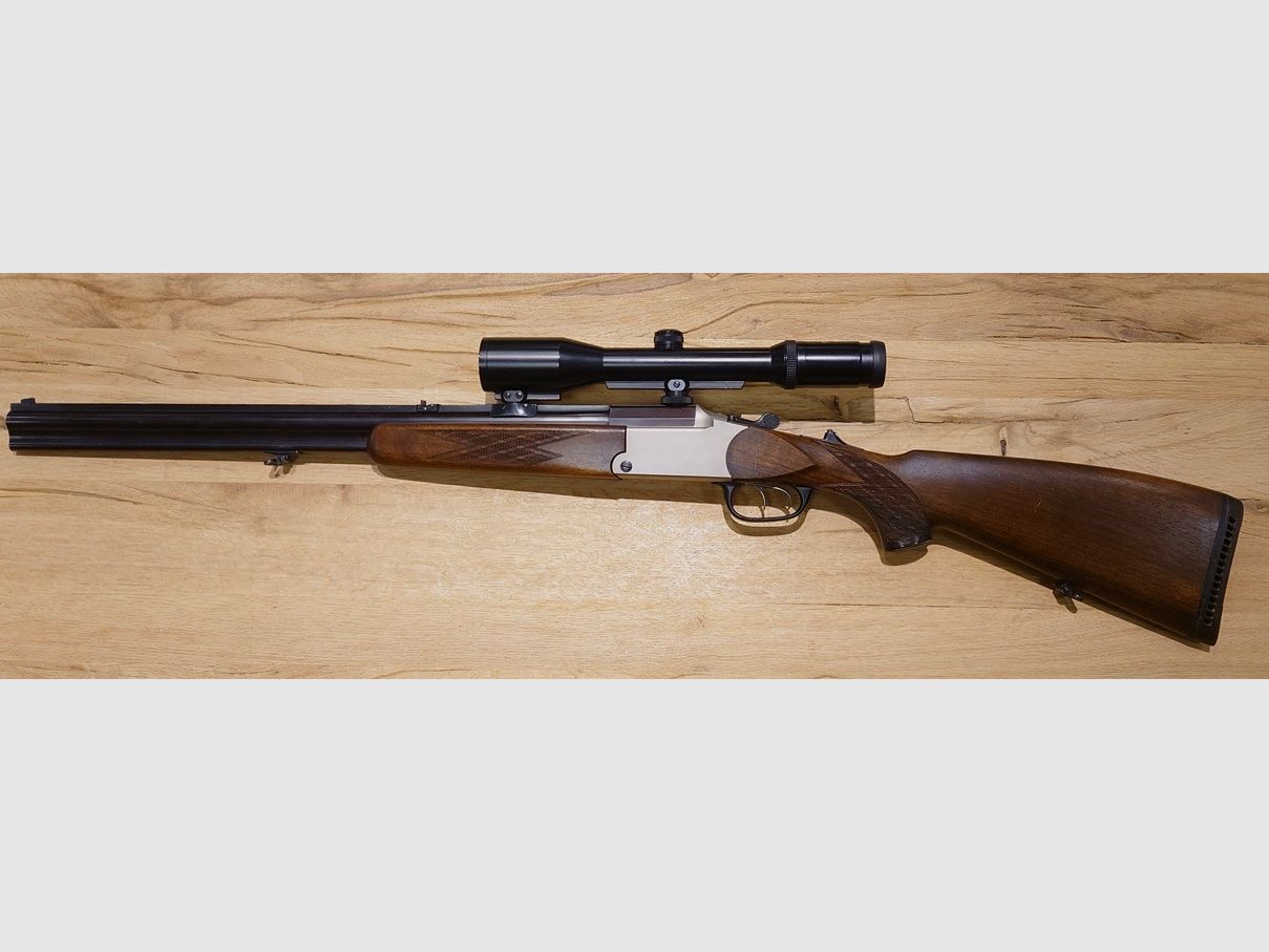 Bock rifle Blaser Mod. ES67 cal. 5.6x50R Mag. 12/70 Swarovski Habicht 2.2-9x42 reticle 4