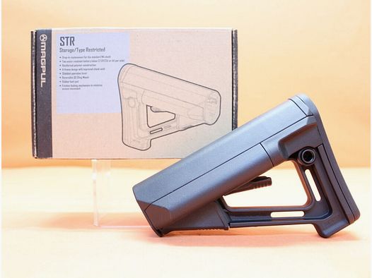 Magpul AR-15: Buttstock Magpul STR (MAG470-BLK) MILSPEC Carbine Stock Polymer Black/ Black sliding stock
