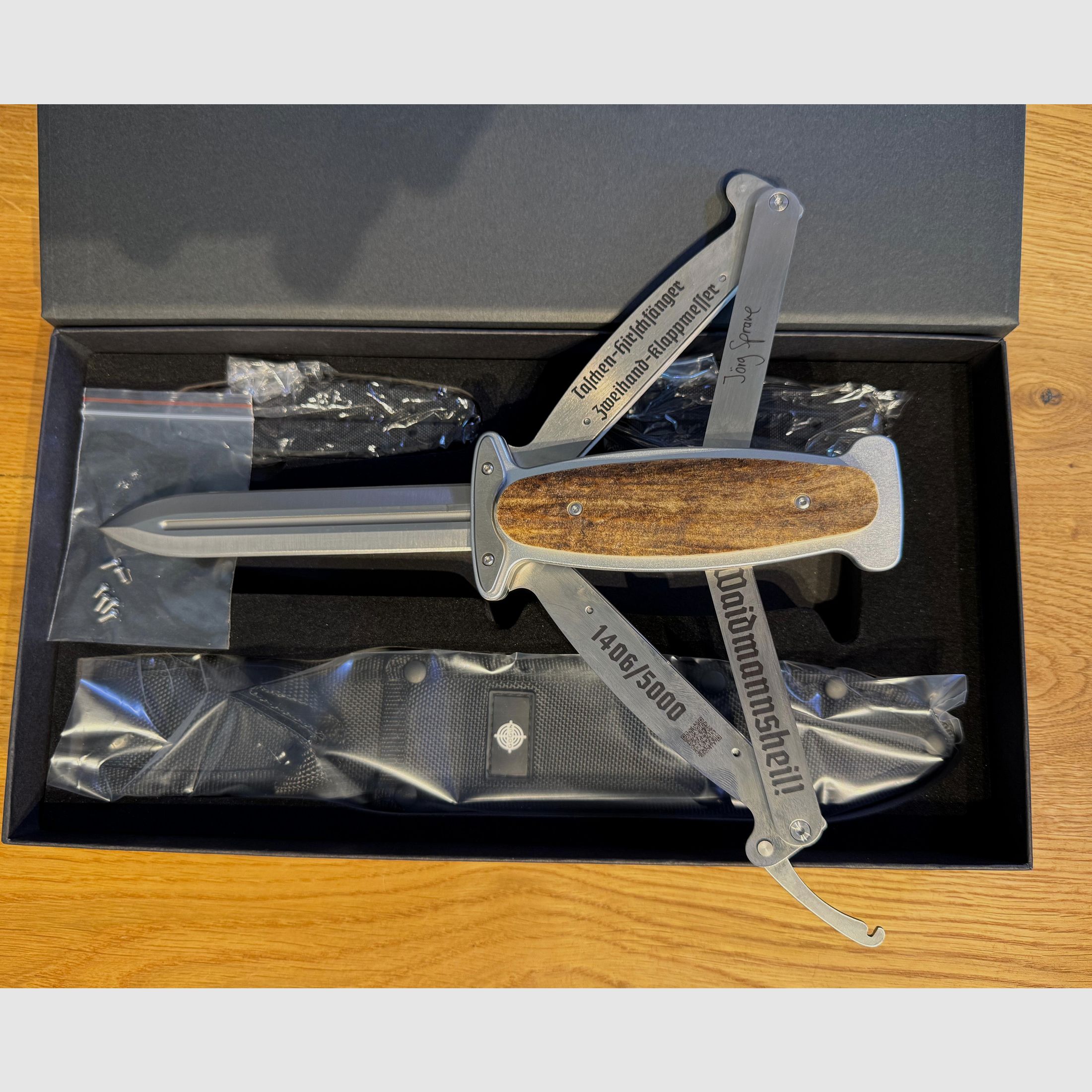 Couteau de chasse Hirschfänger Pantograph Reloaded – Édition limitée pour collectionneurs / Couteau de chasse Hirschfänger