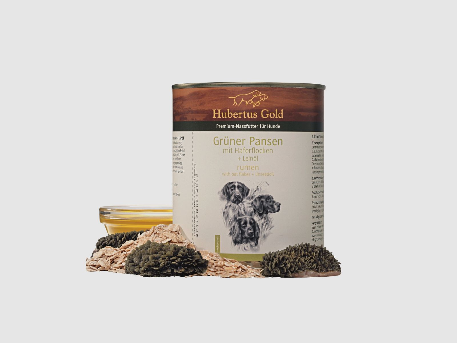 HUBERTUS GOLD Green Tripe with Oat Flakes 800g