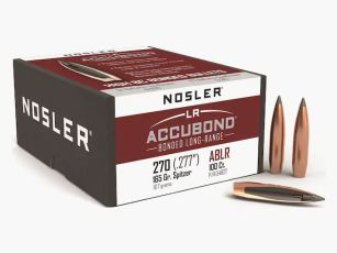 Proiettile Nosler .270/.277 Accubond 165GR Bonded Tipped Boat Tail 100 pezzi