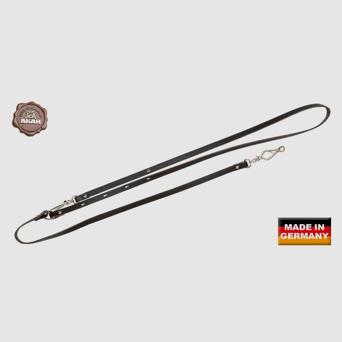 AKAH Oberlnderleine z skóry siodłowej