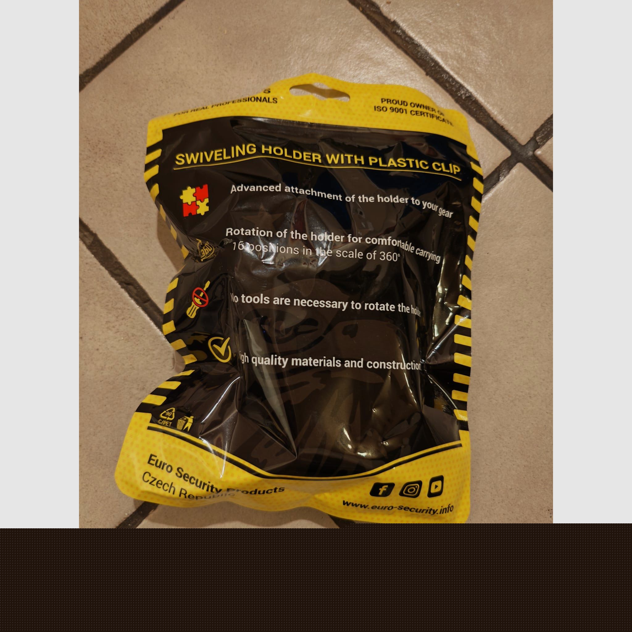 ESP Schlagstock Halterung / Holster mit Gürtelclip BHU-04 | NEU & OVP