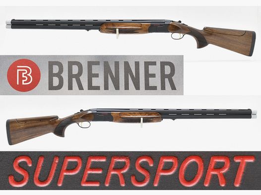 BRENNER BF20 " Supersport " Bockflinte / BDF Kal. 12/76 Mag. mit Wechselchokes, Einabzug & Ejektor