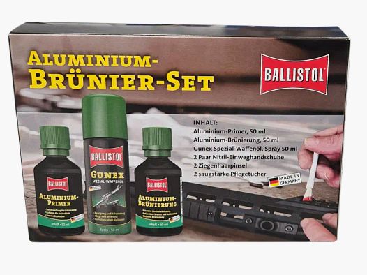 Ballistol Aluminium Bluing Set