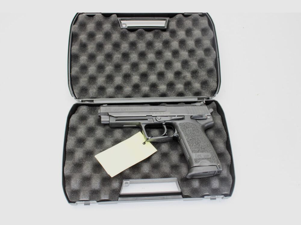 Pistola H&K HK USP EXPERT calibre .45 ACP maletín .45Auto