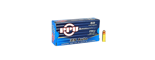 Prvi Partizan PPU 6,35 mm (.25 Auto) FMJ 50 grs  50 Schuss