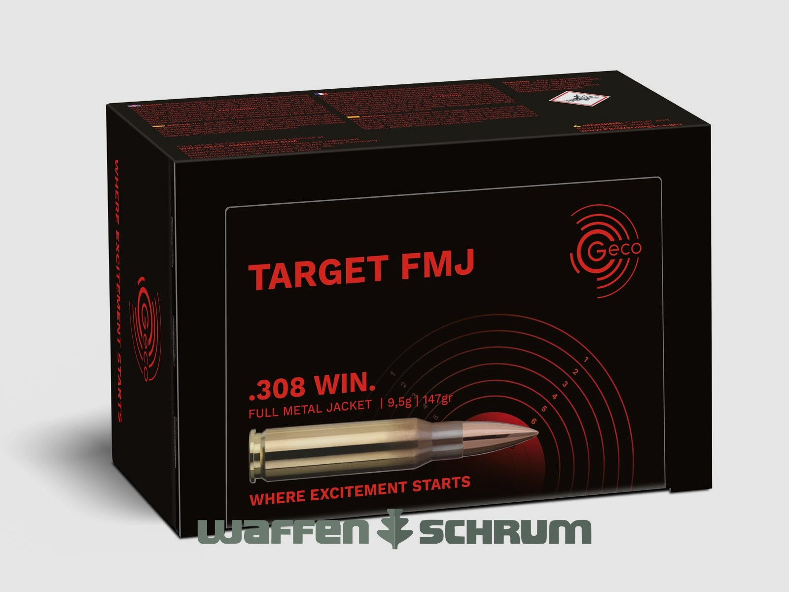 Geco .308Win Target FMJ 9,5g - 146gr 50er Pck.