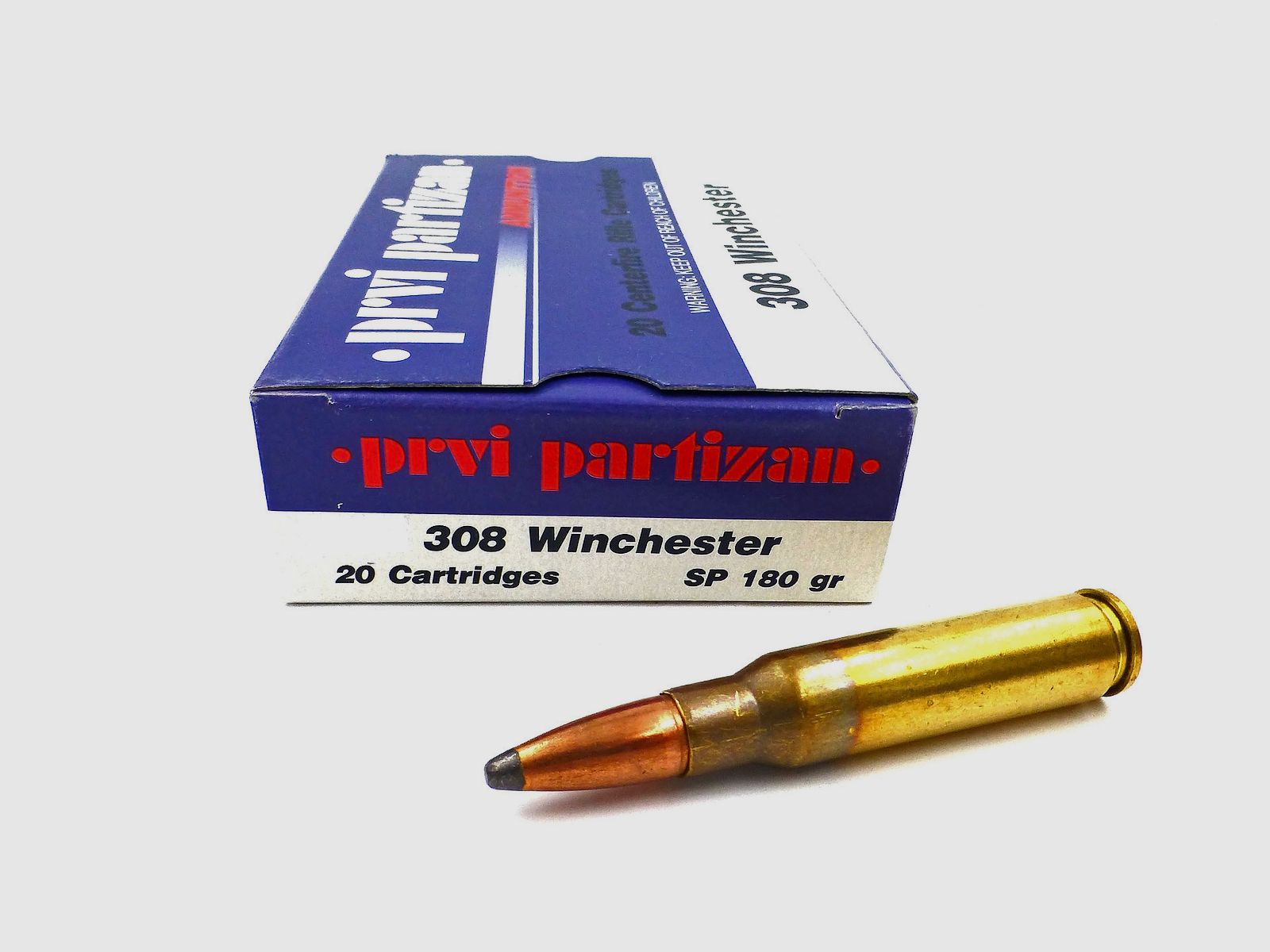Patronen PARTIZAN Kal. 308Win 180gr SP