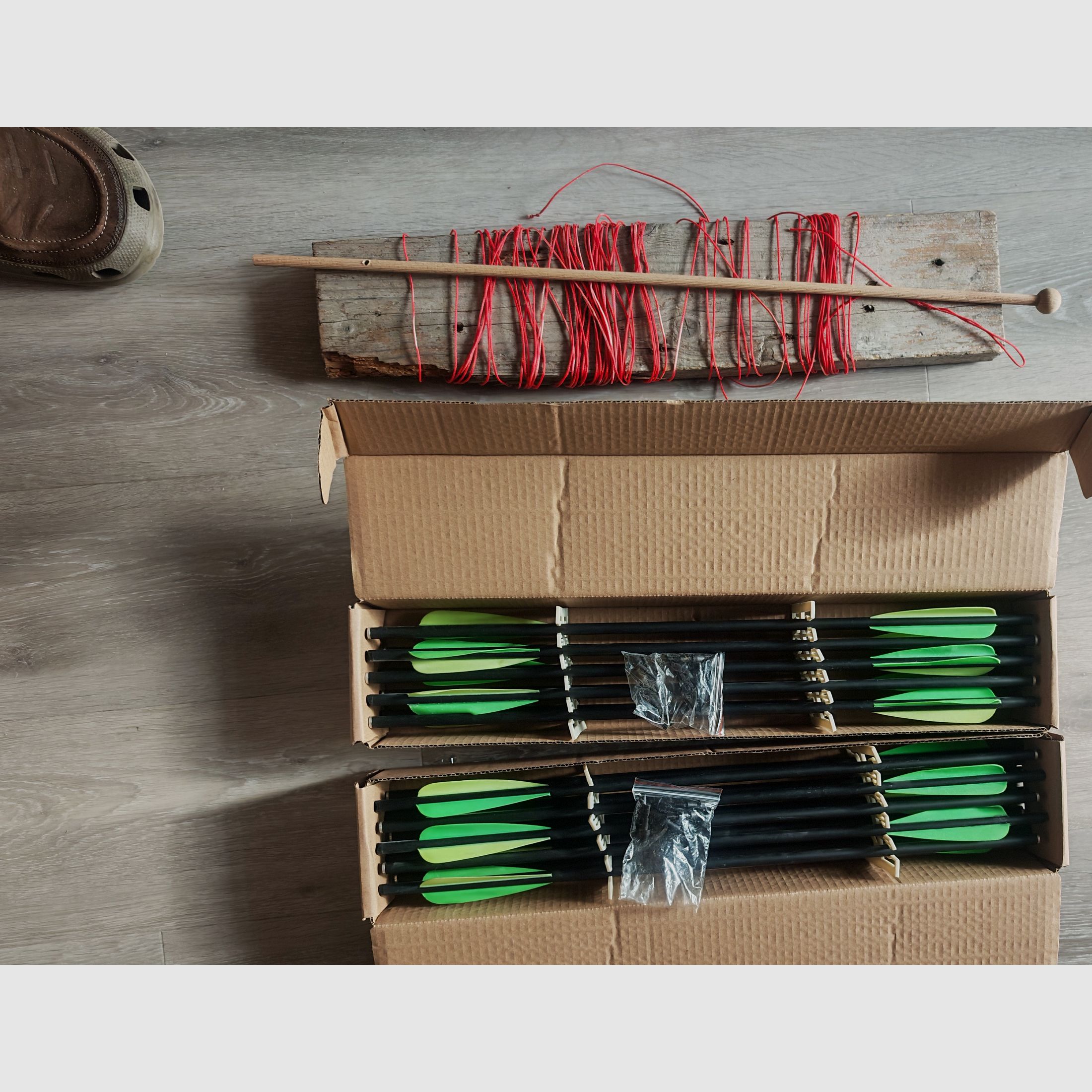 Ballesta recurva plegable 120 lbs con mucho accesorio