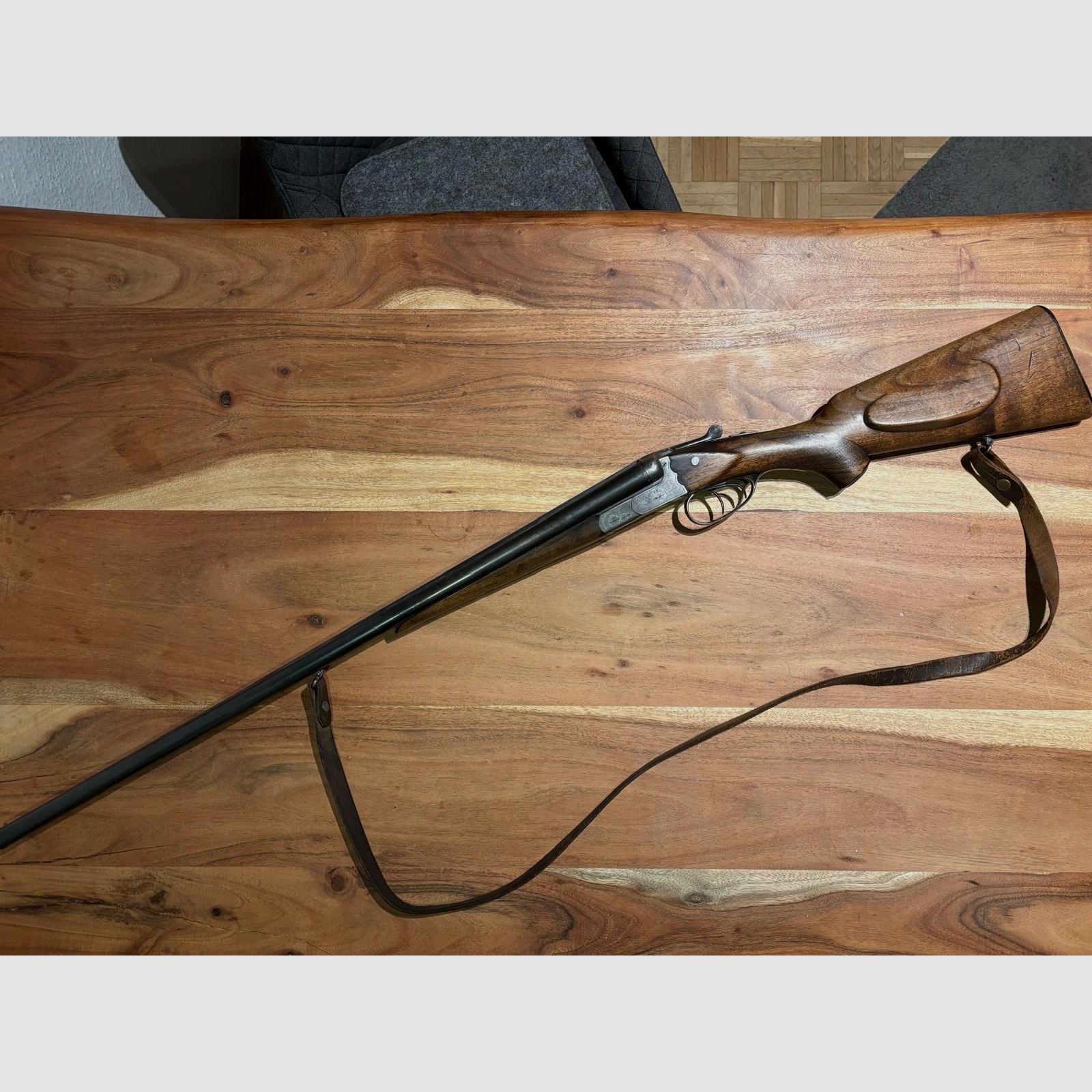 DF   Double-barrel shotgun Simson Suhl cal.  16/70  with double trigger