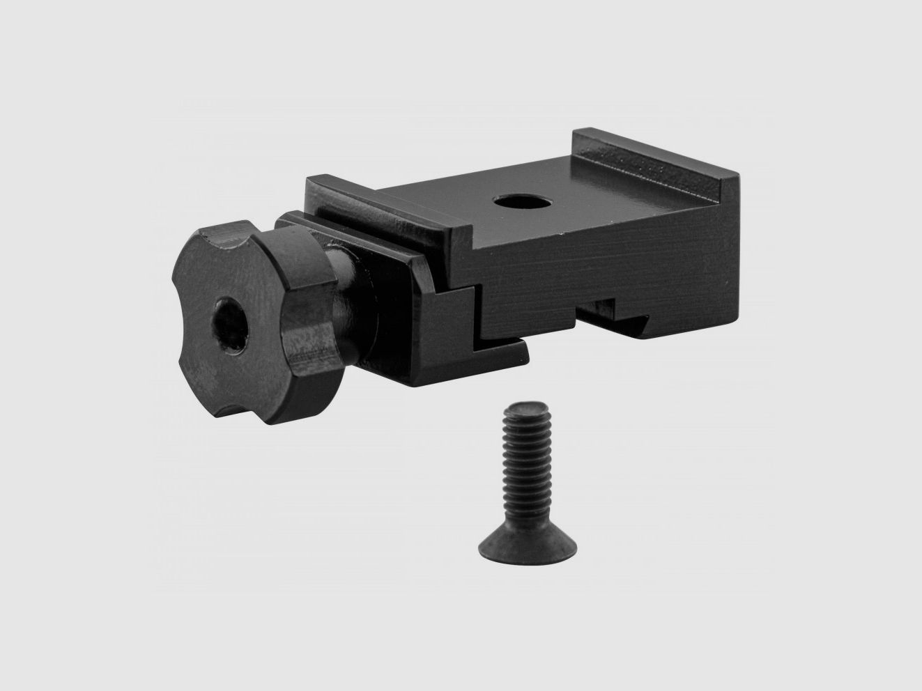 Aluminium monobloc voet met 11mm rail voor compensator., afbeelding 2 van 5