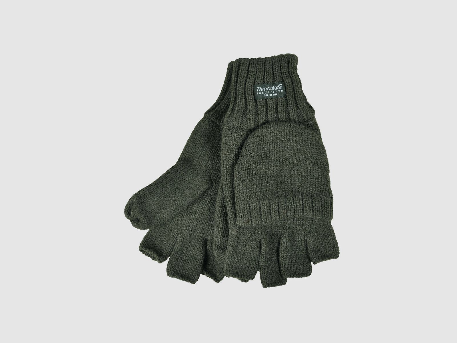 Strick-Handschuhe mit Fäustel – Größe: L