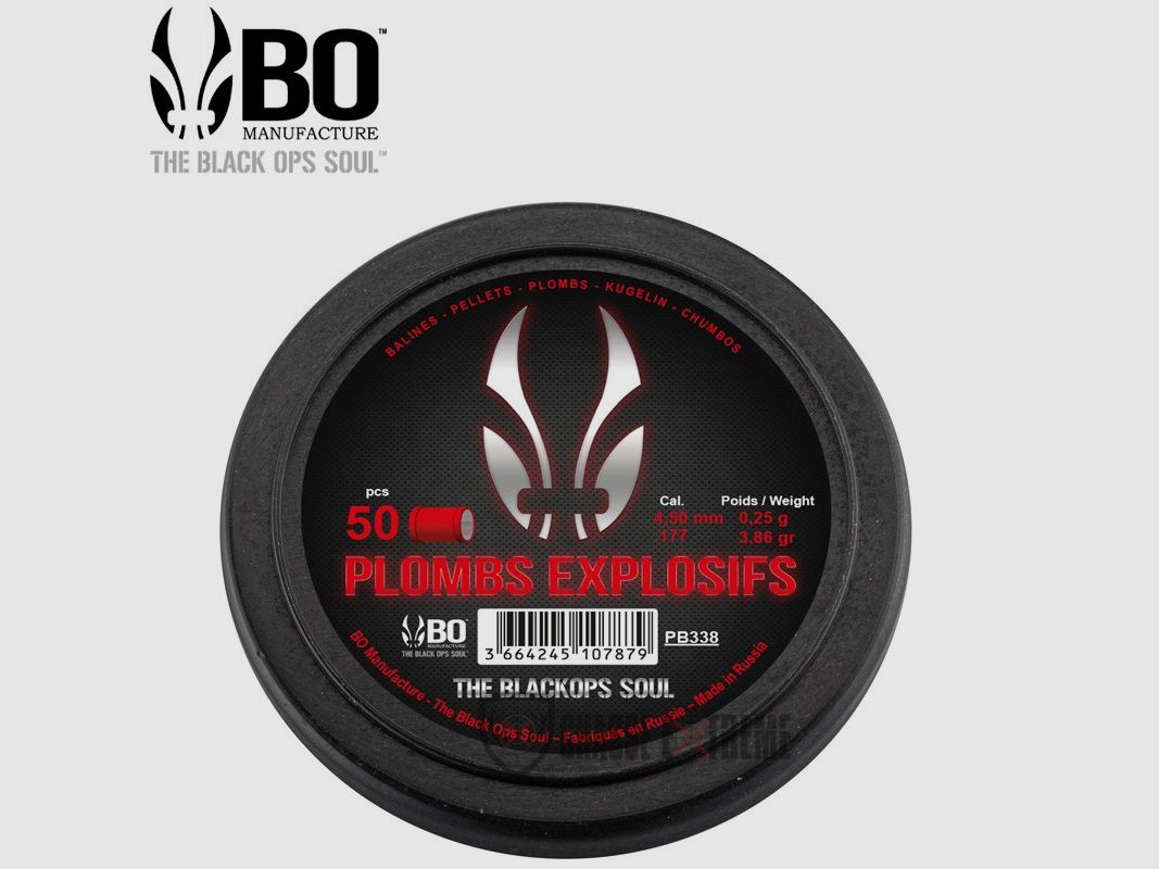 50 Diabolos Explosiv the Black Ops Soul mit Flachkopf Kal. 4,5 mm, Bild 5 von 8