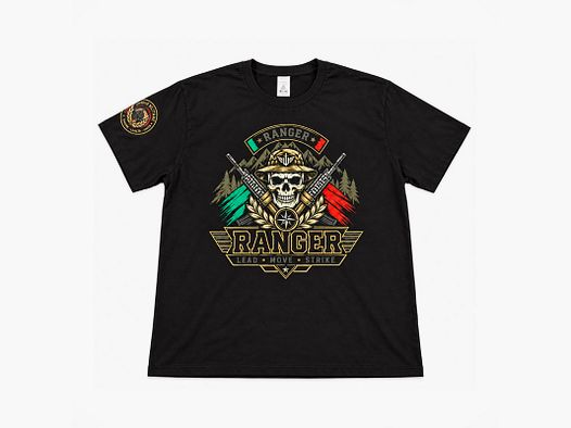 UNIONE MILITARE – T-SHIRT – PREMIUM “RANGER” | 3 STAMPE