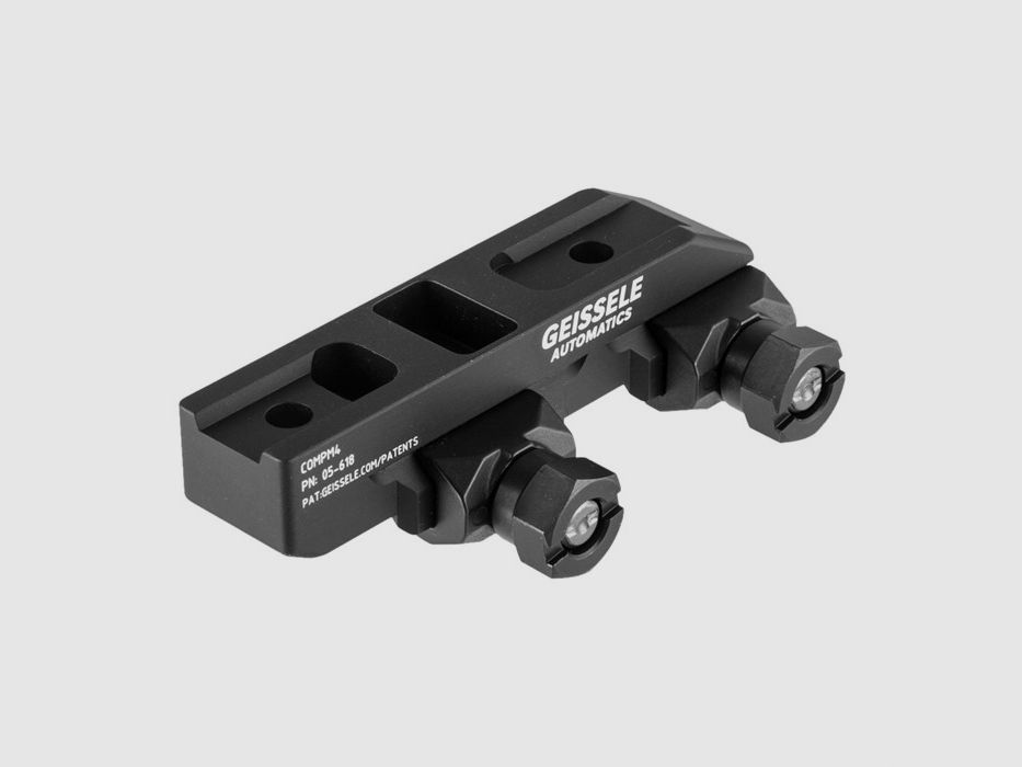 GEISSELE AUTOMATICS SUPER PRECISION MOUNT GEISSELE AUTOMATICS AIMPOINT COMPM4 OPTIC MOUNT, MATTE BLACK, zdjęcie 1 z 3