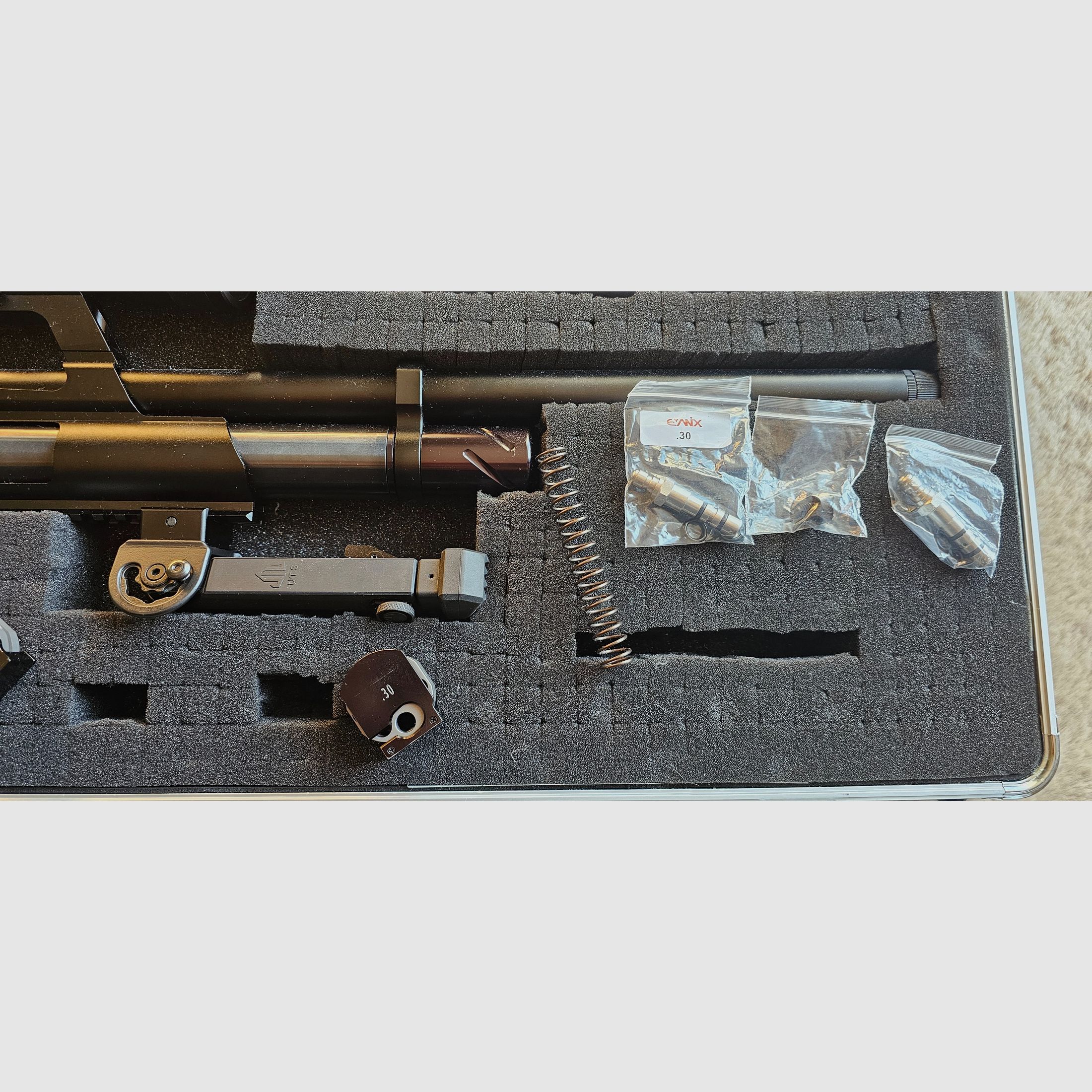 Evanix Max Air II .30 (7.62 mm) PCP air rifle set – GoGun (F-mark) + Element Optics + Sportsmatch + Schalock + accessories (incl. invoice)