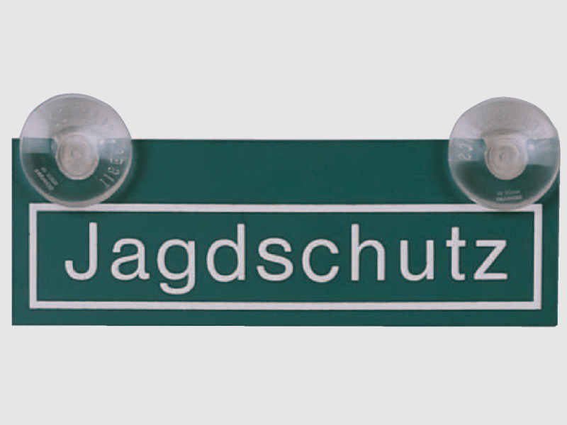 Schild "Jagdschutz", Kunststoff