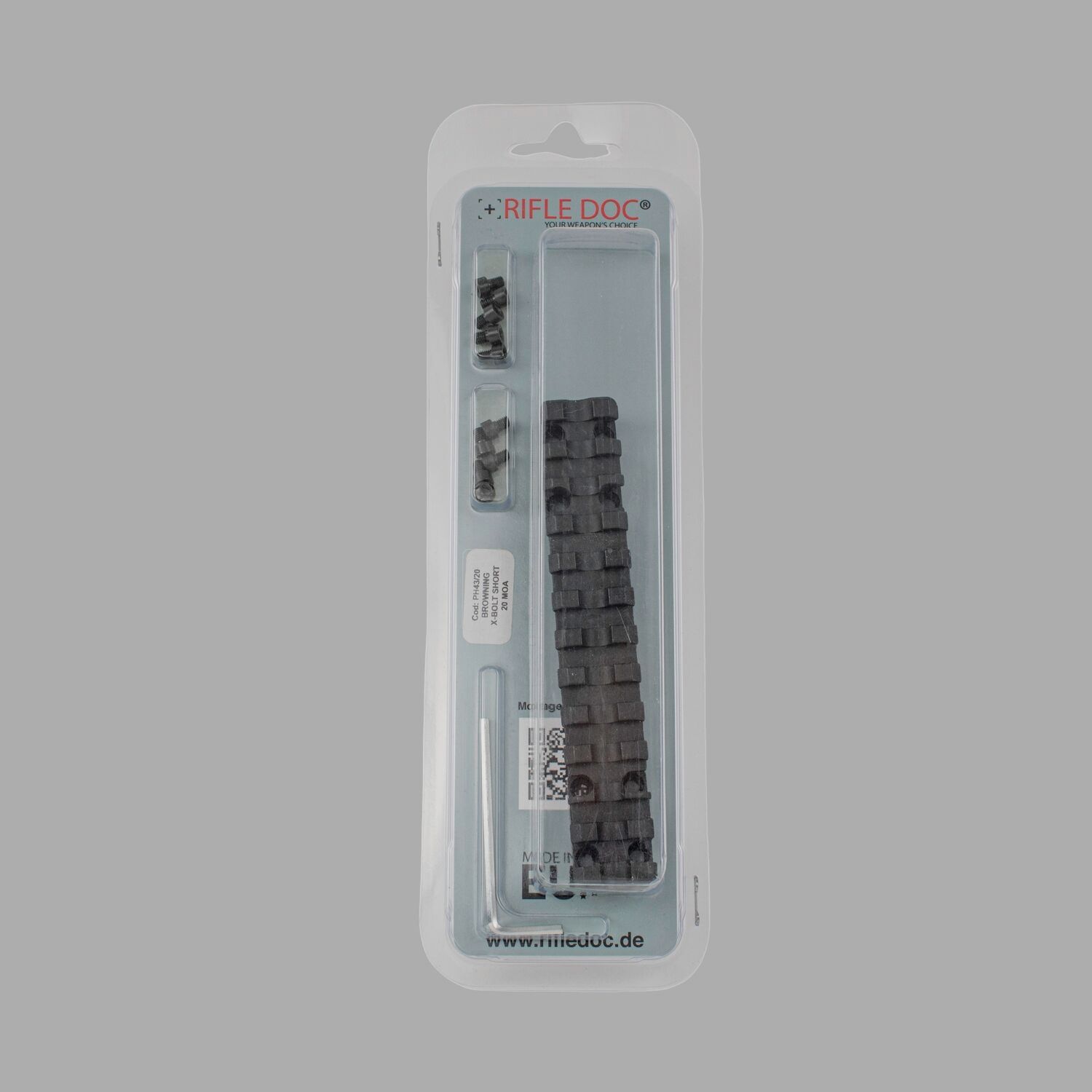 Rail en acier Picatinny Weaver pour BROWNING X-BOLT SA (Action courte)