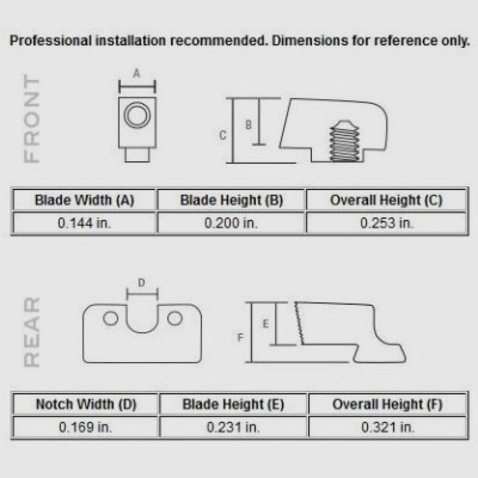 Trijicon N-Visierset Gelb HD Glock