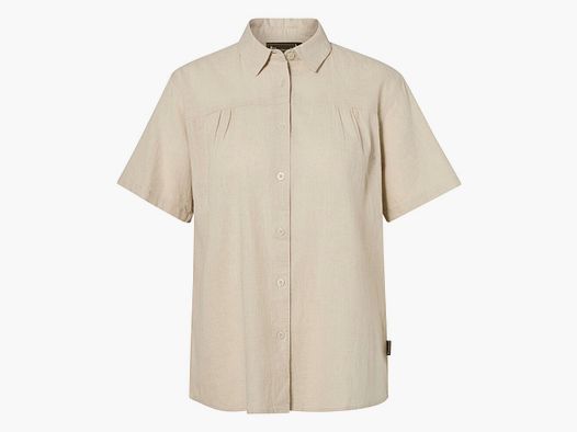 Pinewood Värnamo short-sleeved blouse (Linen Beige)