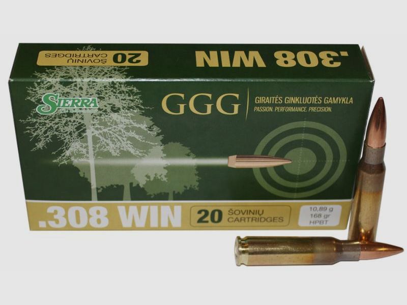 GGG Sierra Match King HPBT 180grn .308Win (20 stuks)