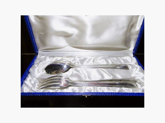 Silber Art Deco Jugendstil Besteck Löffel Gabel Dixi Paris