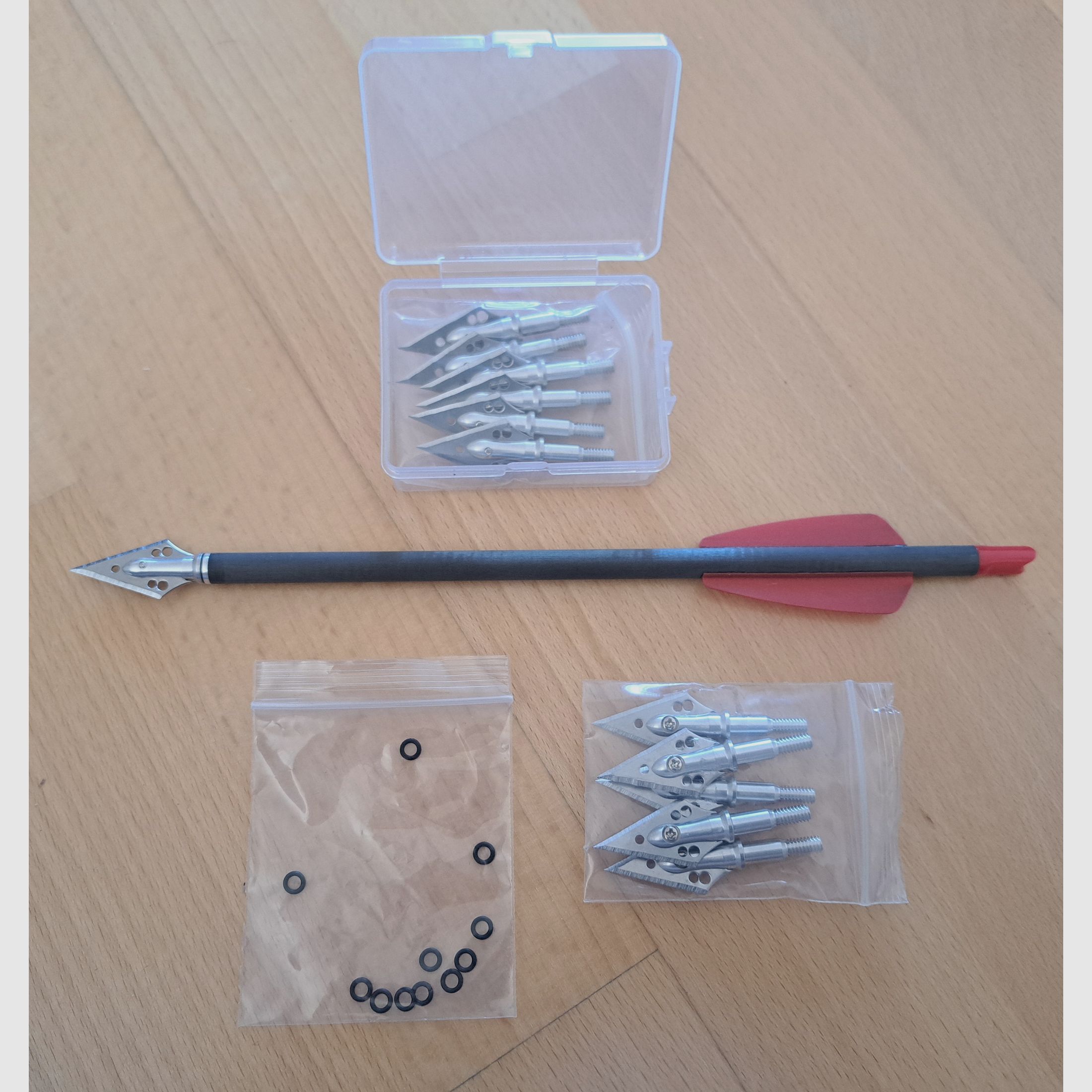 12x Jagd Pfeilspitzen Broadhead für z.B. Cobra Adder