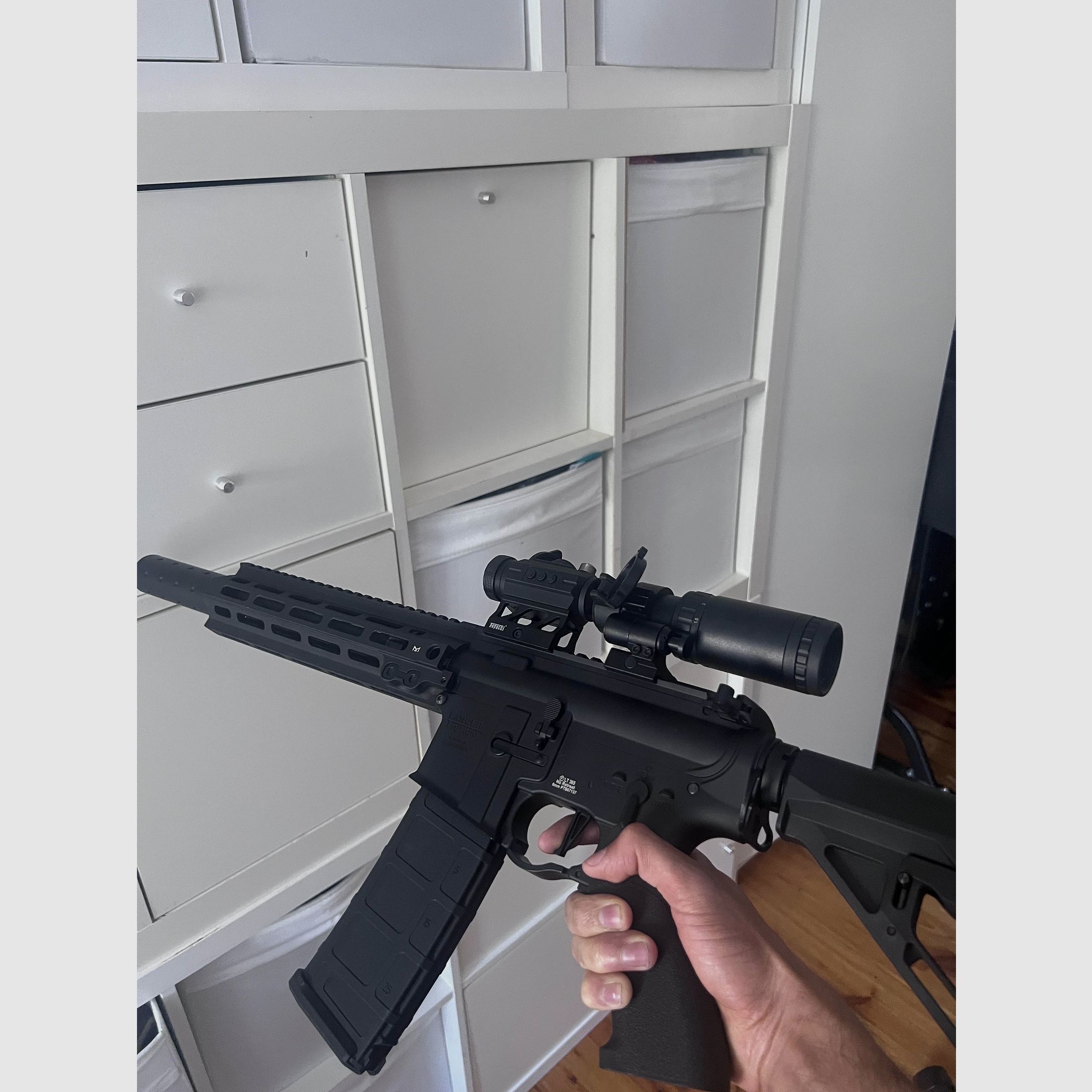 Lancer Blazer Gen3 10" Proline ETU (S)AEG, Black | Magnifer + Rotpunkt Visier