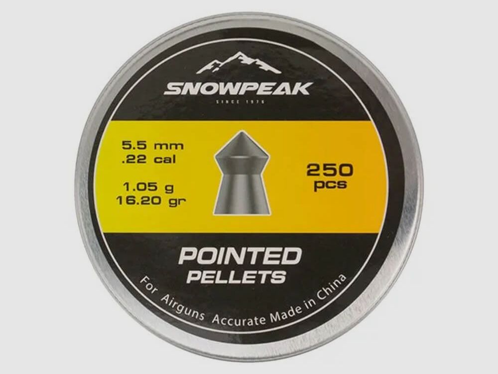Snowpeak Pellets for air rifles Snowpeak pointed 5.5 mm 16.20 grains