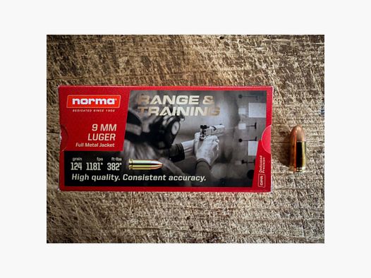 Norma 9 mm FMJ 124 grs (x50)