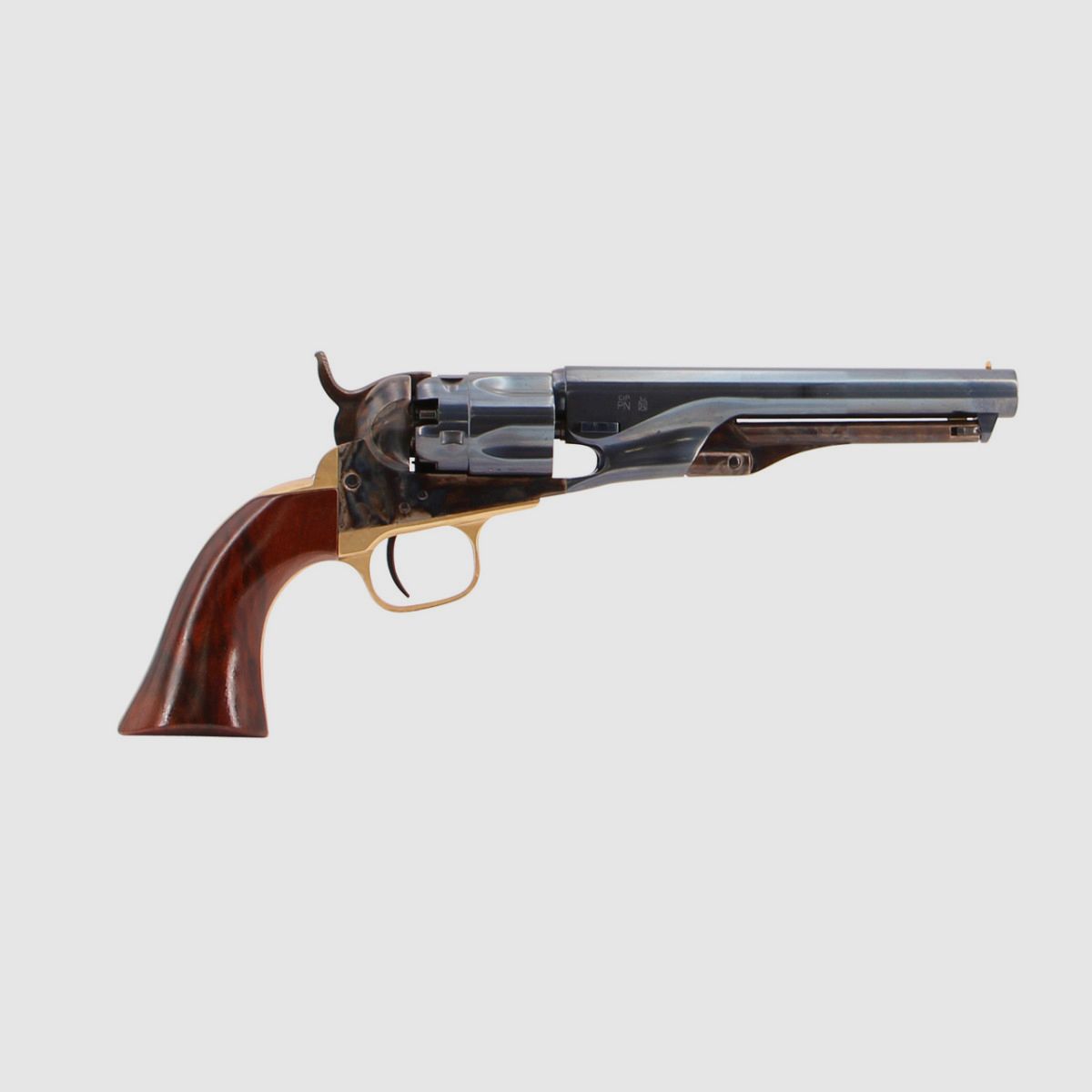 REV UBER 1862 POLICE .36 4,1/2" BLUED POLVERE NERA, immagine 1 di 2