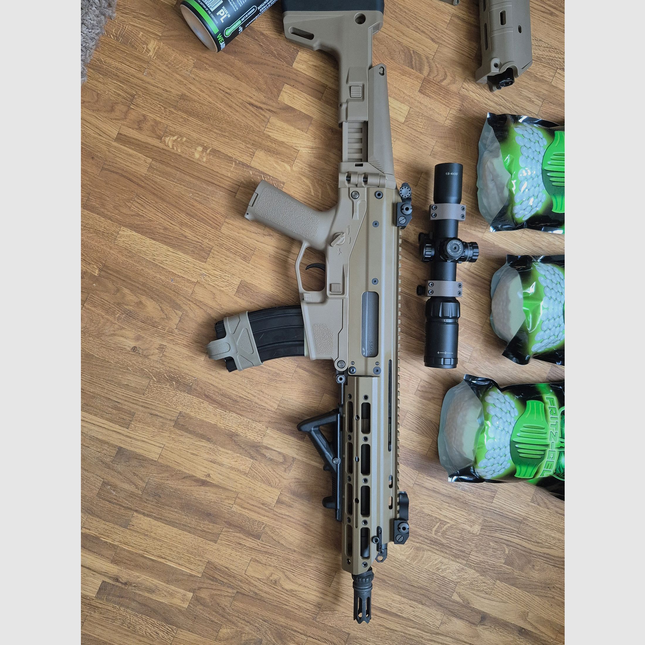 WE MSK Masada Open Bolt GBB in Tan