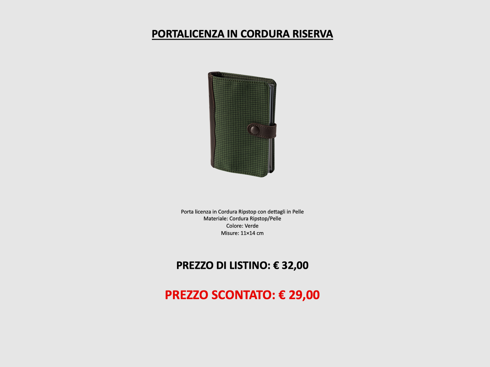 Riserva – Licentiehouder in Cordura Ripstop, afbeelding 1 van 3