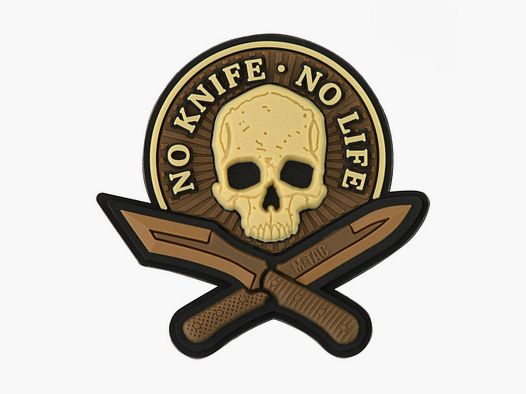 M-Tac 3D PVC Patch No Knife No Life Coyote