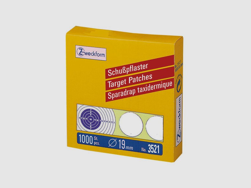 ZWECKFORM Schusspflaster weiss