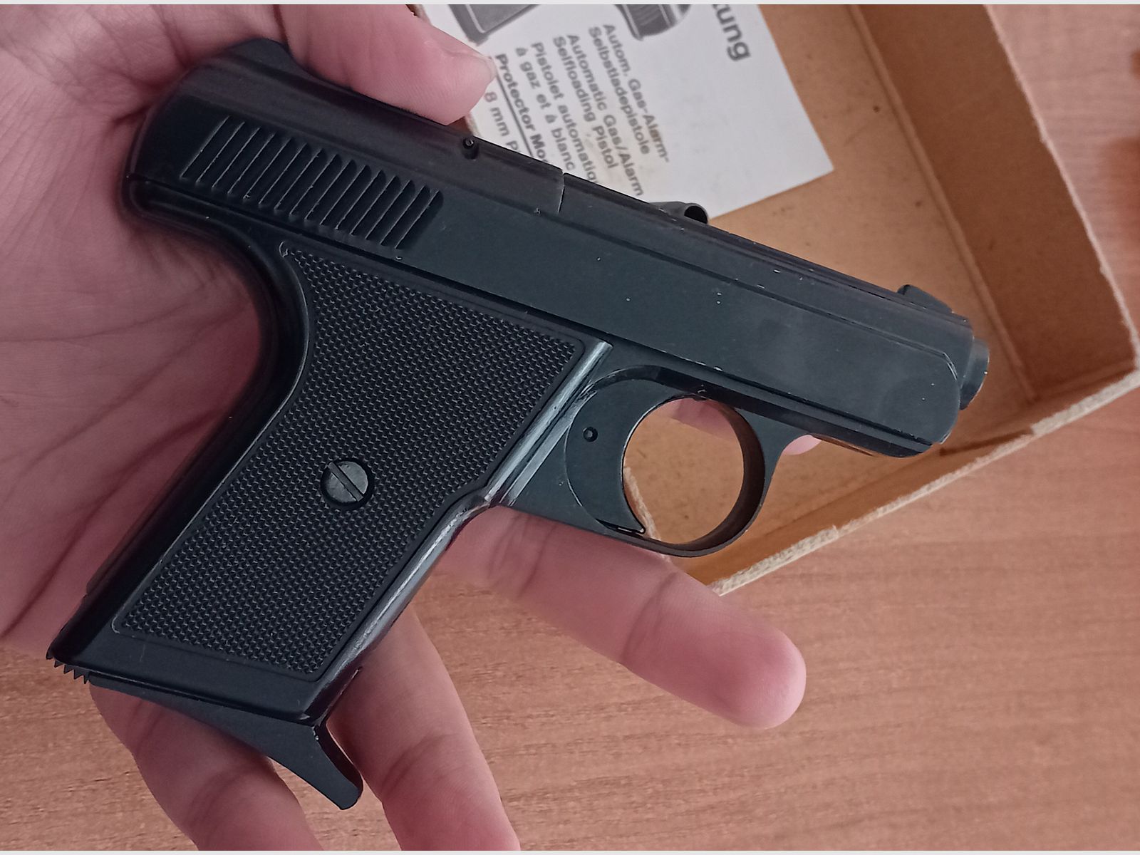 Ancien Reck Protector Autom. Mod. “G5” dans le premier PTB 12/ Cal. 8 mm Knall