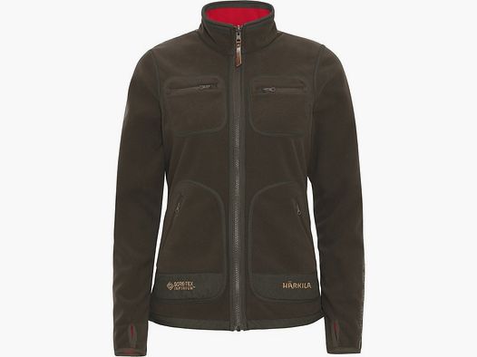Chaquetas de forro polar Härkila Kamko marrón/rojo para mujeres