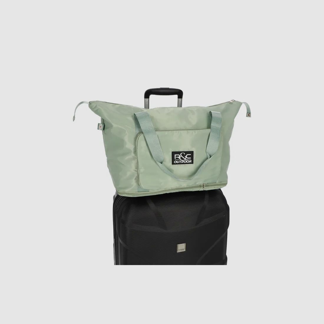 Travel Bag Pastellgrün faltbar