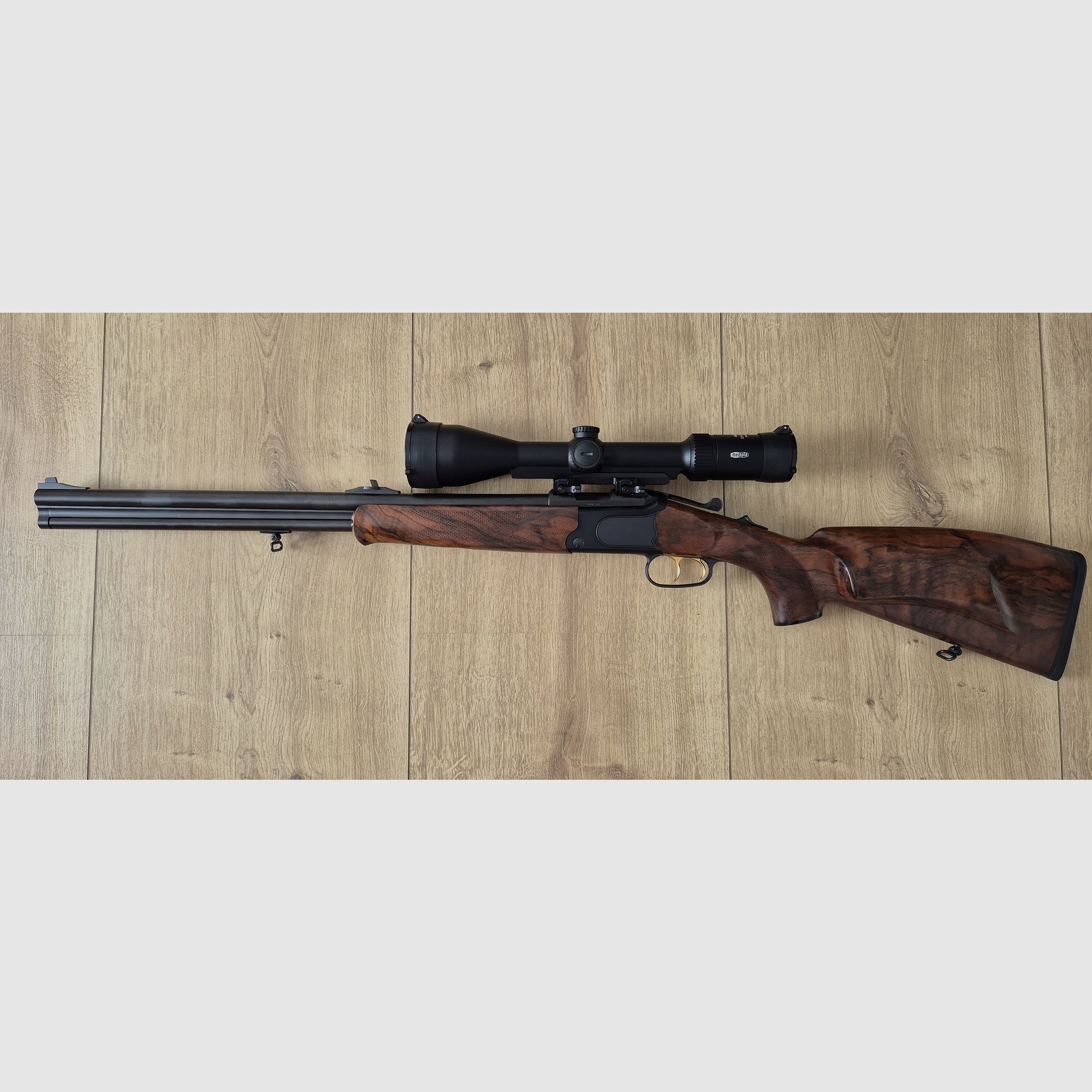 Merkel B4 Bockbüchsflinte 12/76 + 30.06 mit ZF Meopta Meostar R2 2,5-15x56